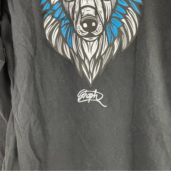 Vans x Schoph Off The Wall Wolf Longsleeve Shirt Medium - Picture 2 of 7